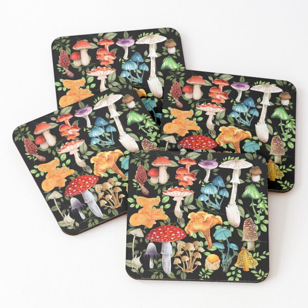 Item preview, Vibrant Mushroom Print designed and sold by Lylabean22.
