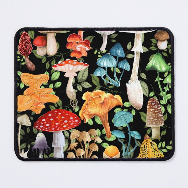 Item preview, Vibrant Mushroom Print designed and sold by Lylabean22.
