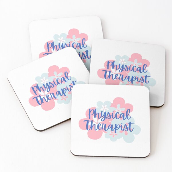 Item preview, Physical Therapist in Pink and Blue Floral Bloom designed and sold by Hear4theEars.