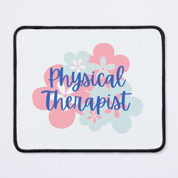 Item preview, Physical Therapist in Pink and Blue Floral Bloom designed and sold by Hear4theEars.