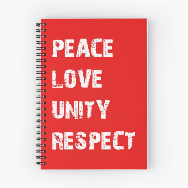 Item preview, PEACE LOVE UNITY AND RESPECT FOR ALL designed and sold by OverbeeDesigns.