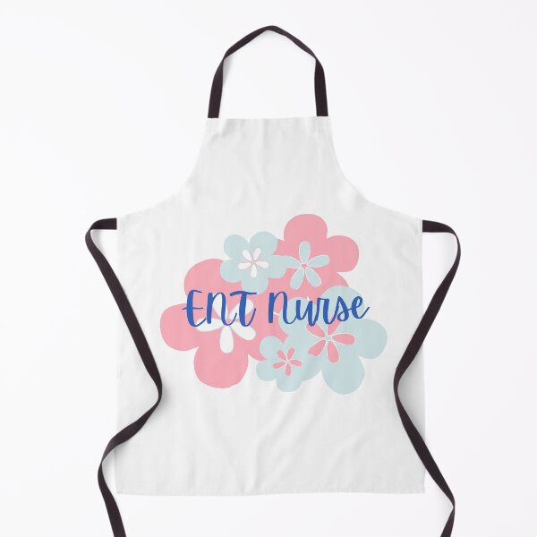 Item preview, ENT Nurse in Pink and Blue Floral Bloom designed and sold by Hear4theEars.