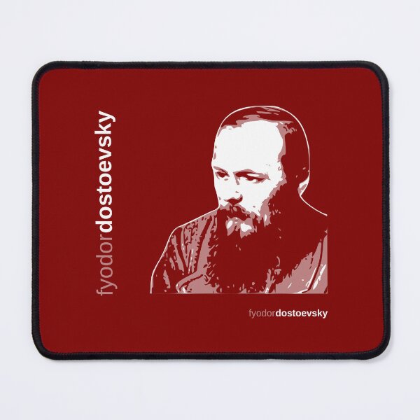 Item preview, Classic Fyodor Dostoevsky poster (red) designed and sold by CMYKStudio.