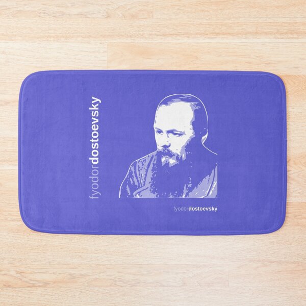 Item preview, Classic Fyodor Dostoevsky poster (indigo) designed and sold by CMYKStudio.