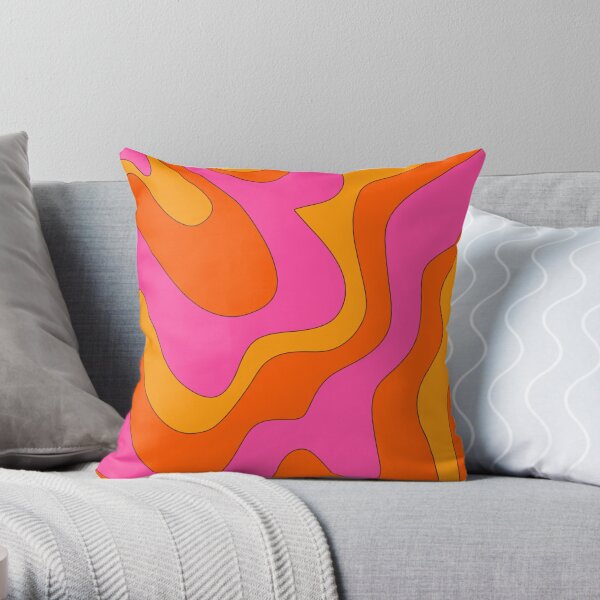 Pink And Orange Pillows & Cushions for Sale | Redbubble