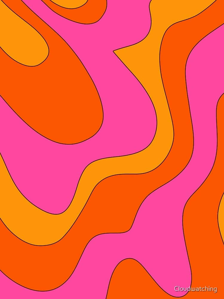 60s and 70s Groovy Retro Pattern Scarf