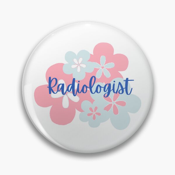 Item preview, Radiologist in Pink and Blue Floral Bloom designed and sold by Hear4theEars.