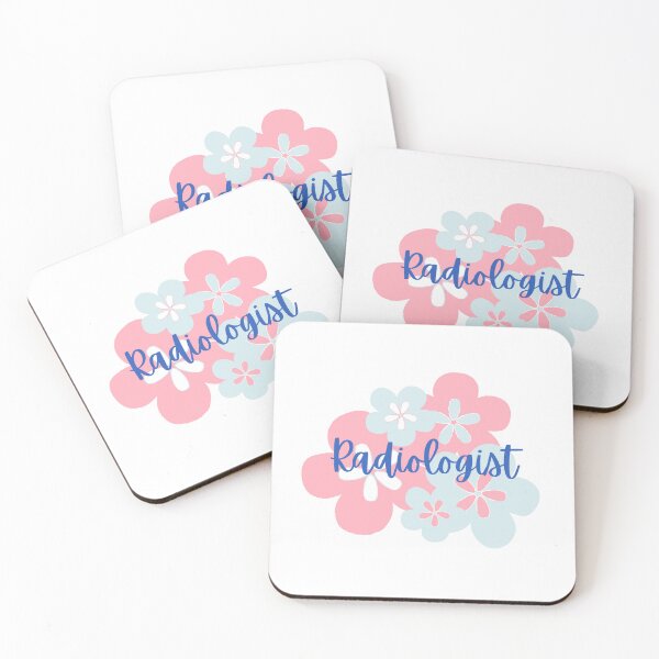 Item preview, Radiologist in Pink and Blue Floral Bloom designed and sold by Hear4theEars.