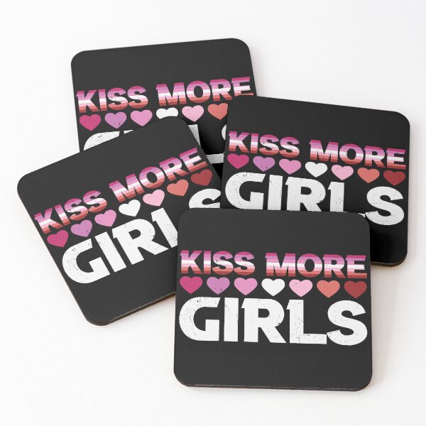 Item preview, Kiss More Girls - Lesbian designed and sold by Fruitsome.
