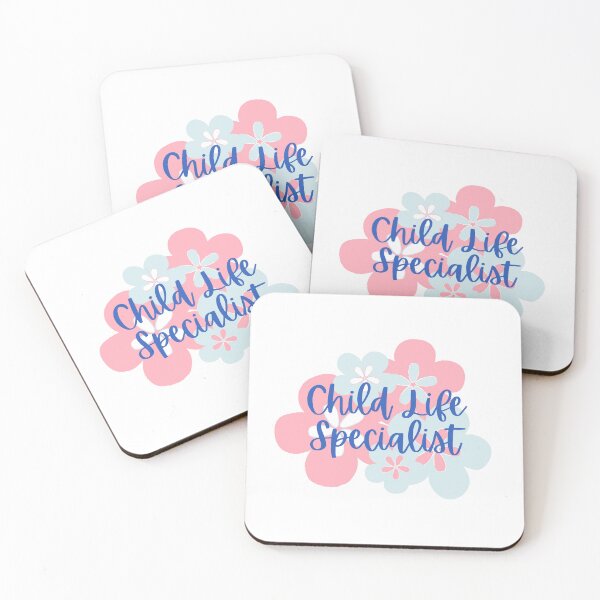 Item preview, Child Life Specialist in Pink and Blue Floral Bloom designed and sold by Hear4theEars.