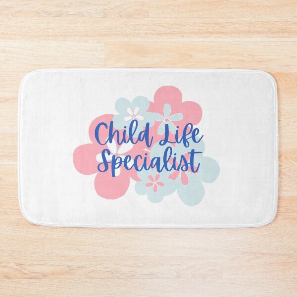 Item preview, Child Life Specialist in Pink and Blue Floral Bloom designed and sold by Hear4theEars.