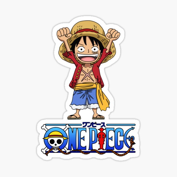 Chibi Luffy One Piece Sticker For Sale By Taliboyhustler Redbubble