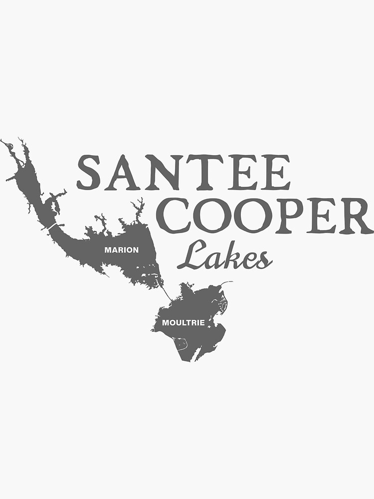 "Santee Cooper Lakes" Sticker for Sale by fwo1 Redbubble