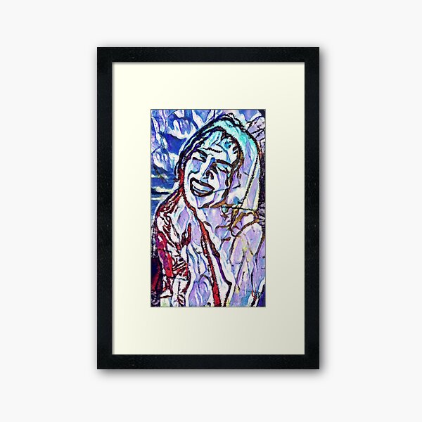Alice and the other side of the mirror Framed Art Print