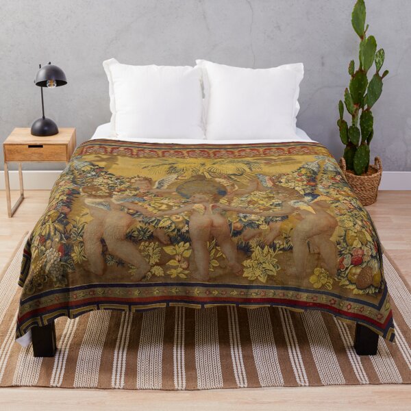 Item preview, Dancing Cherubs Tapestry designed and sold by MyInspiredPrint.