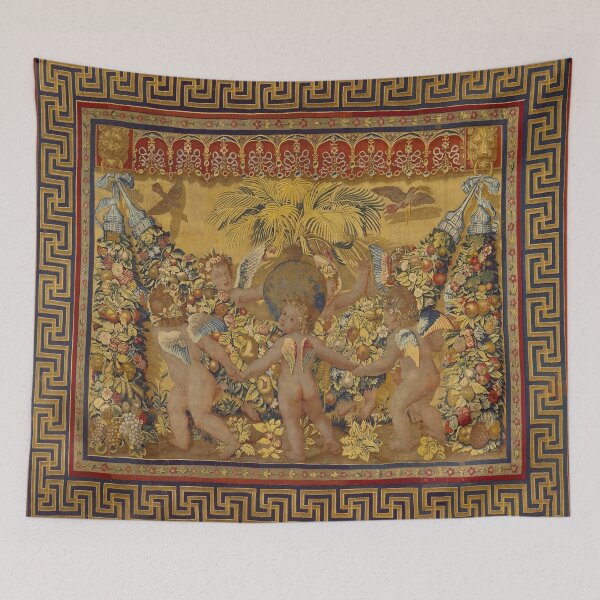 Item preview, Dancing Cherubs Tapestry designed and sold by MyInspiredPrint.