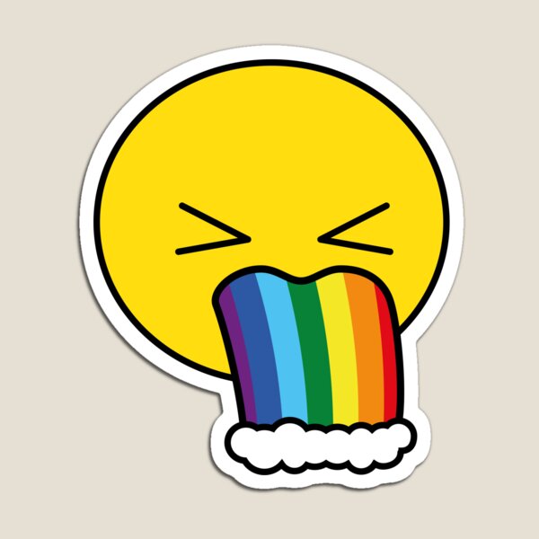 Puke Rainbow Magnet