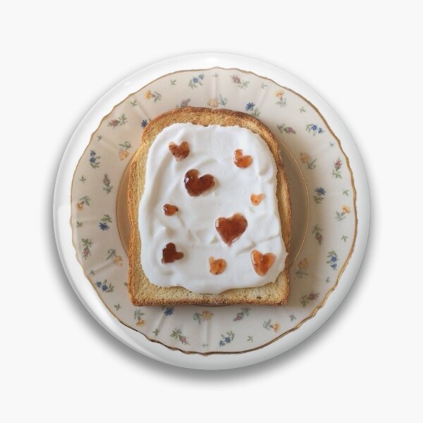 Item preview, jam hearts toast cottagecore designed and sold by tulsajesusfreak.