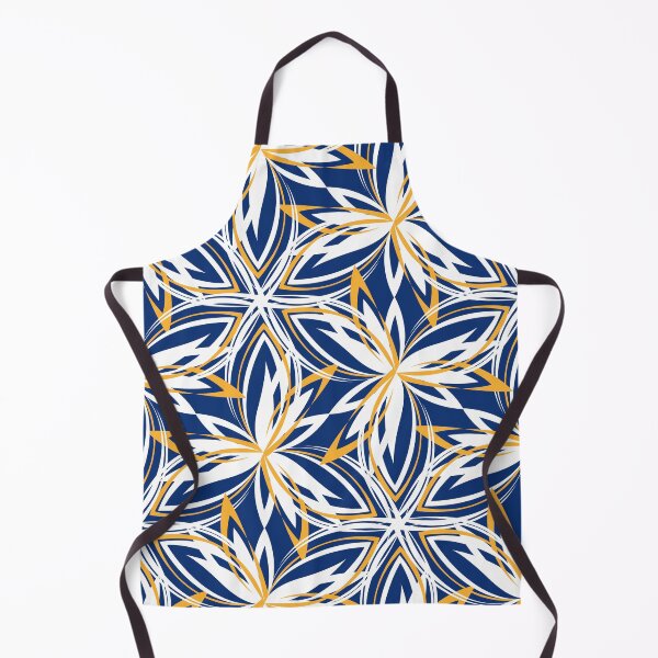 Item preview, abstract petals - navy-white-yellow designed and sold by kobyakov.