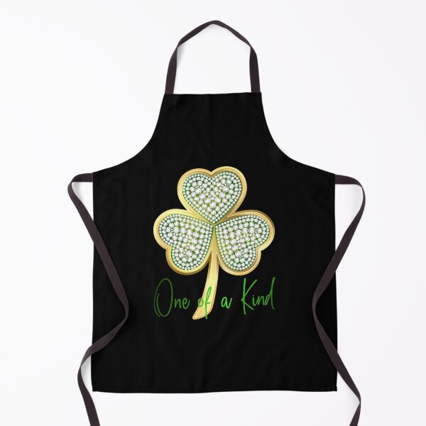 Item preview, “One of a Kind” Diamond Gold Shamrock! (on Black) designed and sold by PawsitiveMum.