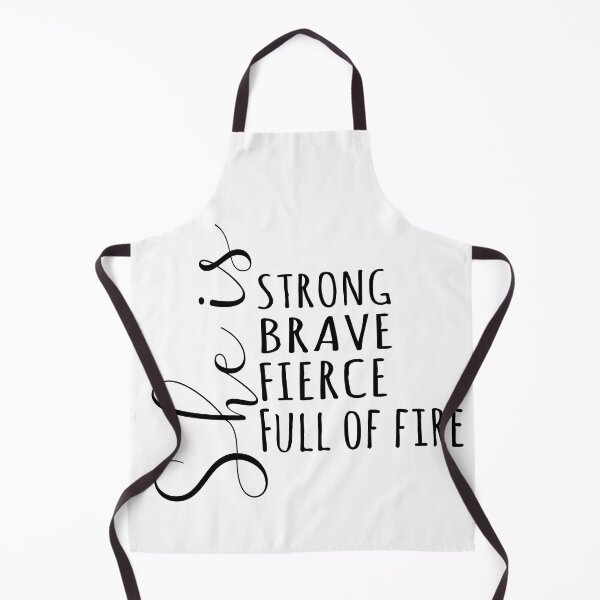 Item preview, She is STRONG, BRAVE ,FIERCE, FULL OF FIRE a perfect gift for women day designed and sold by Esni | Designs.