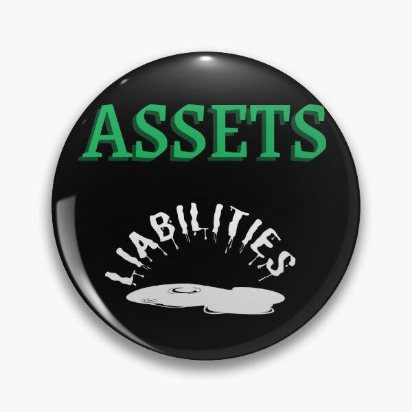 Item preview, Assets over Liabilities-Black Background  designed and sold by Trendi61.