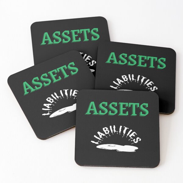 Item preview, Assets over Liabilities-Black Background  designed and sold by Trendi61.