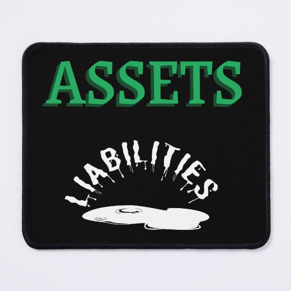 Item preview, Assets over Liabilities-Black Background designed and sold by Trendi61.