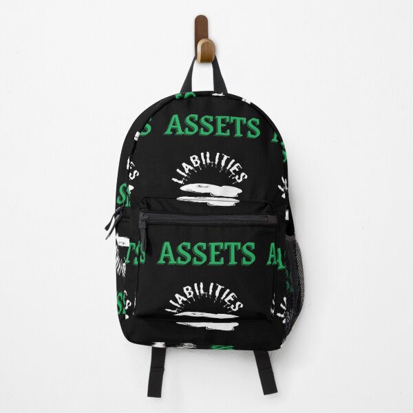 Item preview, Assets over Liabilities-Black Background  designed and sold by Trendi61.