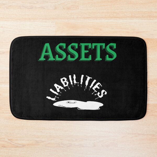 Item preview, Assets over Liabilities-Black Background  designed and sold by Trendi61.