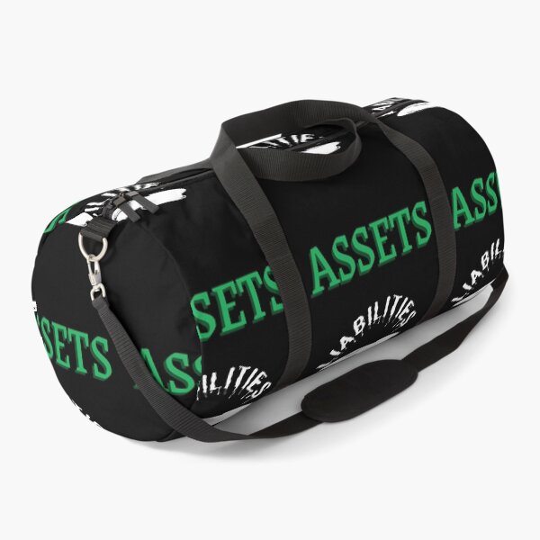 Item preview, Assets over Liabilities-Black Background  designed and sold by Trendi61.