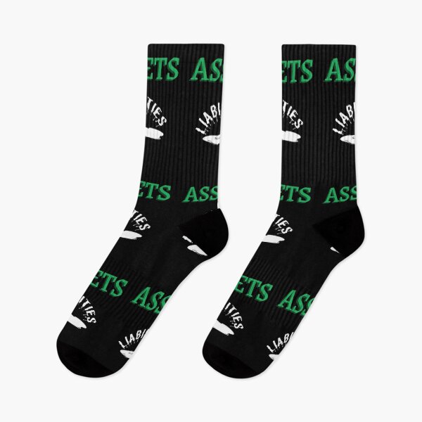 Item preview, Assets over Liabilities-Black Background  designed and sold by Trendi61.