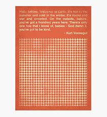 Vonnegut Photographic Print