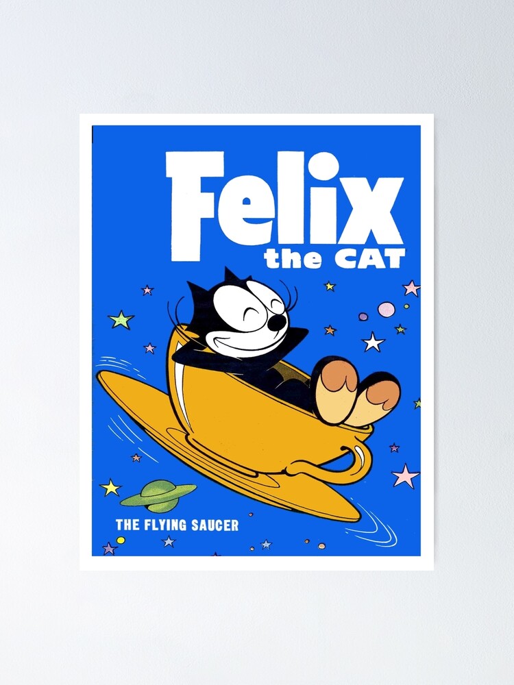 Felix The Cat Vintage Cartoon Abstract Character Print Poster For Felix The Cat Vintage Cartoon Abstract Character Print Poster For