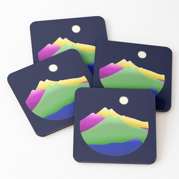 Item preview, Color Block Mountains and Sun designed and sold by theboredmax.