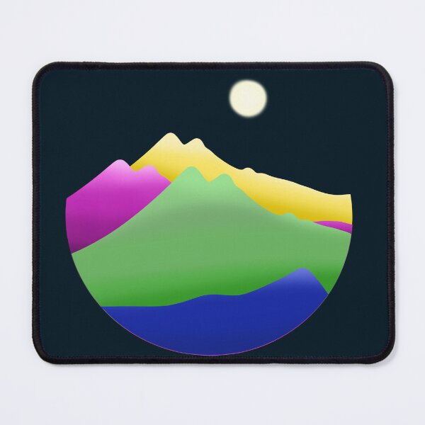 Item preview, Color Block Mountains and Sun designed and sold by theboredmax.