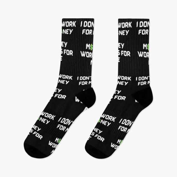 Item preview, I Don’t Work For Money Money Works For Me-Black Background  designed and sold by Trendi61.