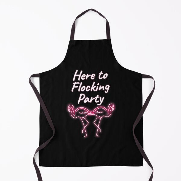 Item preview, Here To Flocking Party Neon Flamingo Fun designed and sold by laurenm233.