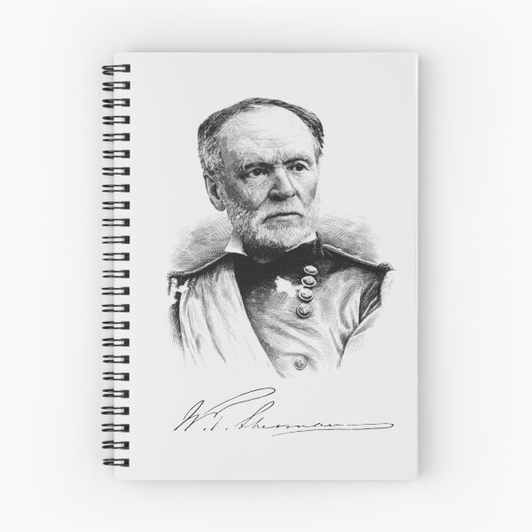 Item preview, General William Tecumseh Sherman Engraved Portrait designed and sold by warishellstore.
