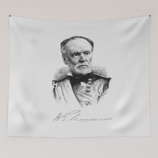 Item preview, General William Tecumseh Sherman Engraved Portrait designed and sold by warishellstore.