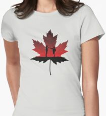Maple Leaf Women's Fitted T-Shirt