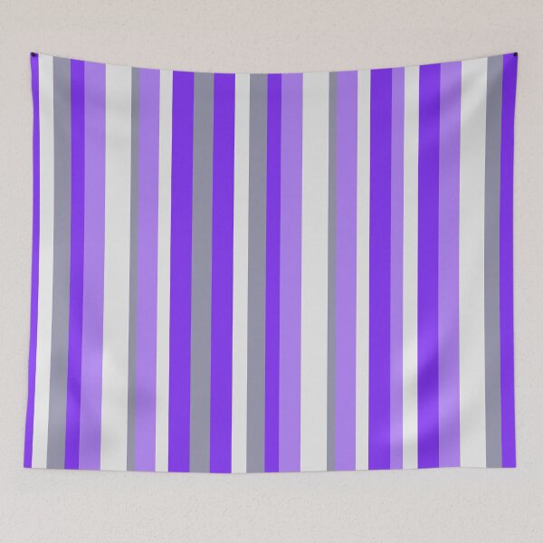Item preview, Vertical stripes in dark purple, light purple, gray, and white, doodles, decor, accent pieces, pop of color, wow factor designed and sold by Becky Hunter.