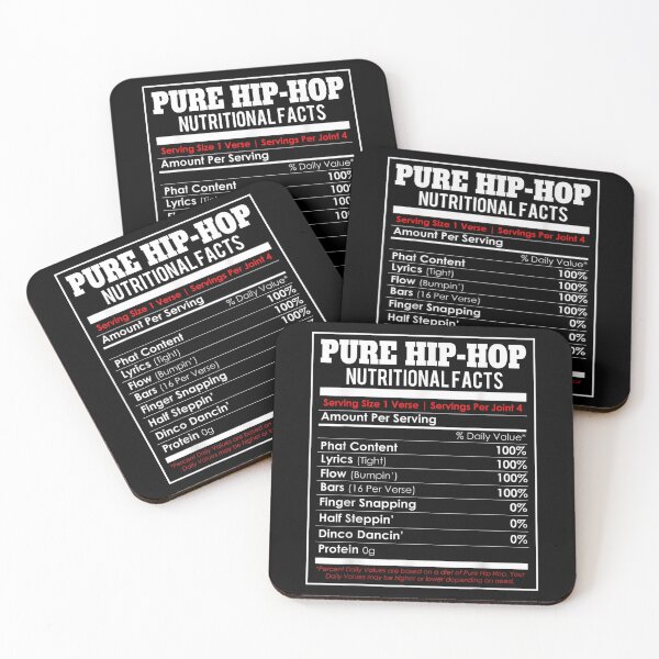Item preview, Pure Hip Hop Nutritional Facts Funny Hip Hop Music  designed and sold by laurenm233.