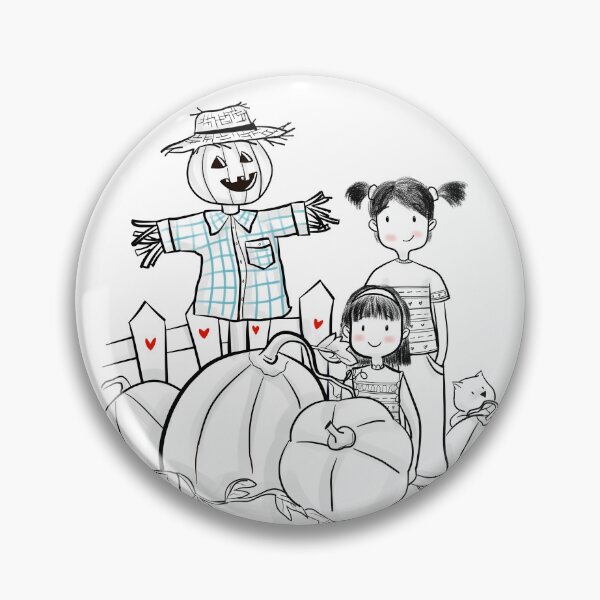 Item preview, scarecrow and pumpkins designed and sold by chrisbats.