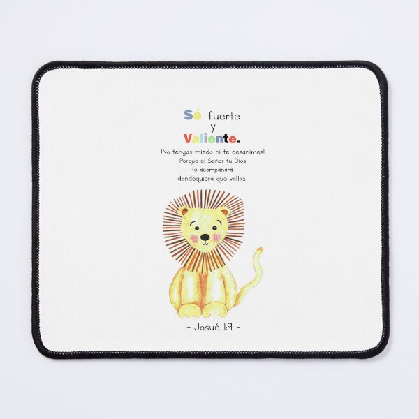 Item preview, Se fuerte y valiente, Spanish Bible Verse for Kids designed and sold by latiendadearyam.