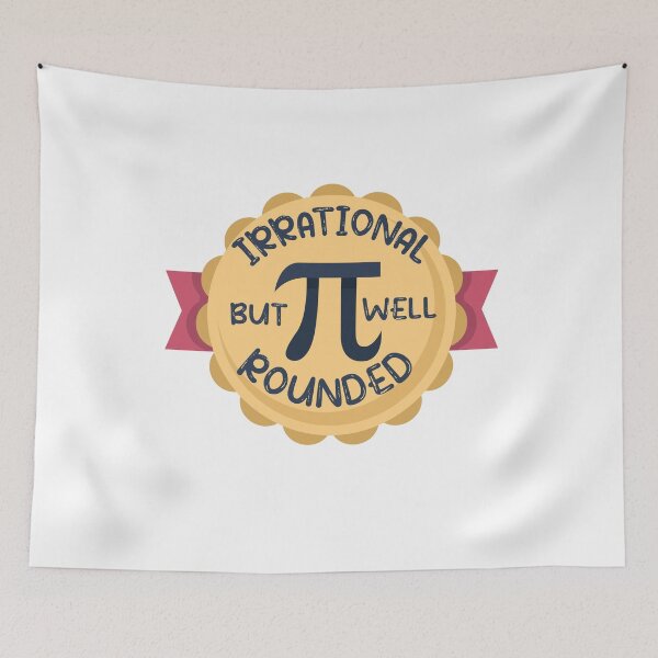 Item preview, Irrational But Well Rounded,Funny Pi Math Gift,Simple Pi Day Quote designed and sold by pedrored369.