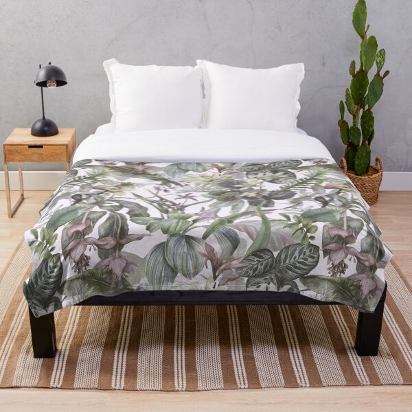 Item preview, Copy of purple green white flowers pattern designed and sold by Tshirtk.