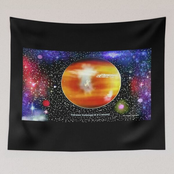 Item preview, Cosmic Art /  Volcanic Galatega & it's tiny moons designed and sold by Imagin8er.