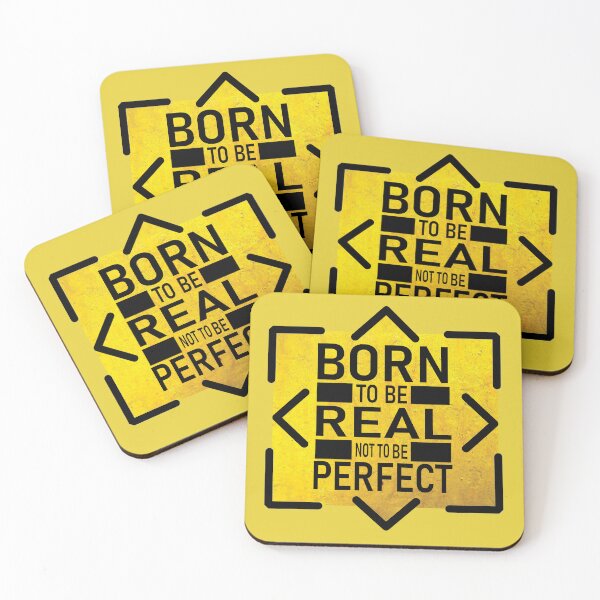 Item preview, born to be real not to be perfect designed and sold by FastHub.
