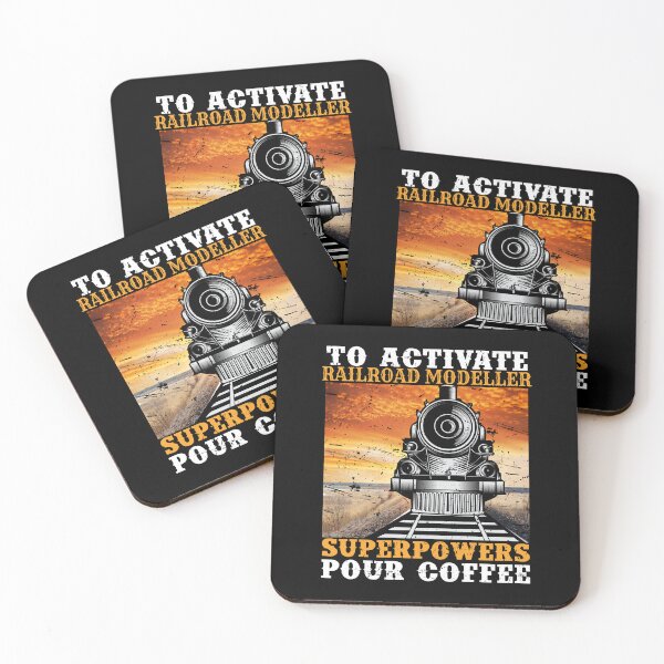 Item preview, To Activate RAILROAD MODELLER Superpowers Pour Coffee  for Railroad Enthusiasts, Model Train Builders & who Loves to Play with Steam Engine designed and sold by TheTrainRoom.